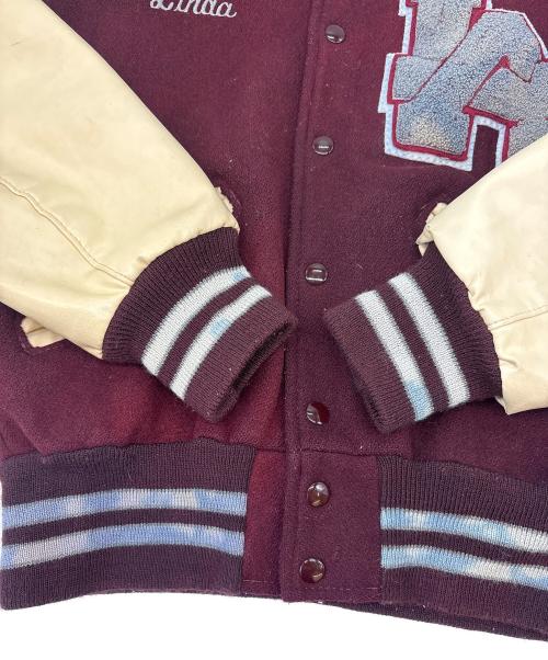 DeLong（-）DeLong (-) DeLONG　スタジャン レッド サイズ:Sの古着・服飾アイテム