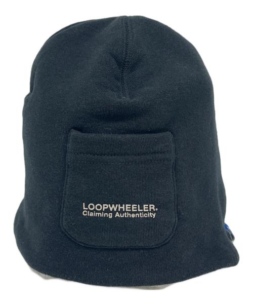 LOOPWHEELER（ループウィラー）LOOPWHEELER (ループウィラー) LOOPWHEELER　ビーニー ブラック サイズ:MEDIUMの古着・服飾アイテム