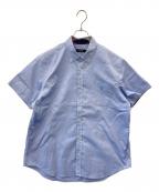 BLACK LABEL CRESTBRIDGEブラックレーベル クレストブリッジ）の古着「BLACK LABEL CRESTBRIDGE　半袖シャツ」｜スカイブルー