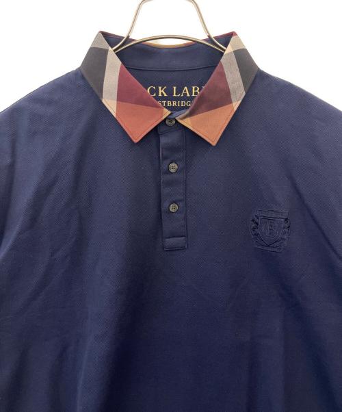 BLACK LABEL CRESTBRIDGE（ブラックレーベル クレストブリッジ）BLACK LABEL CRESTBRIDGE (ブラックレーベル クレストブリッジ) BLACK LABEL CRESTBRIDGE　ポロシャツ ネイビー サイズ:3Lの古着・服飾アイテム