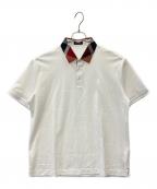 BLACK LABEL CRESTBRIDGEブラックレーベル クレストブリッジ）の古着「BLACK LABEL CRESTBRIDGE　ポロシャツ」｜ホワイト
