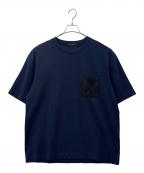 BLACK LABEL CRESTBRIDGEブラックレーベル クレストブリッジ）の古着「BLACK LABEL CRESTBRIDGE　ポケットカットソー」｜ネイビー