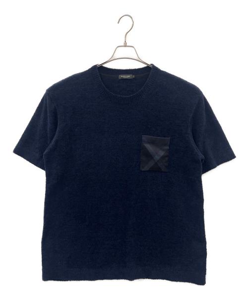 BLACK LABEL CRESTBRIDGE（ブラックレーベル クレストブリッジ）BLACK LABEL CRESTBRIDGE (ブラックレーベル クレストブリッジ) BLACK LABEL CRESTBRIDGE　ポケットカットソー　モール ネイビー サイズ:LLの古着・服飾アイテム