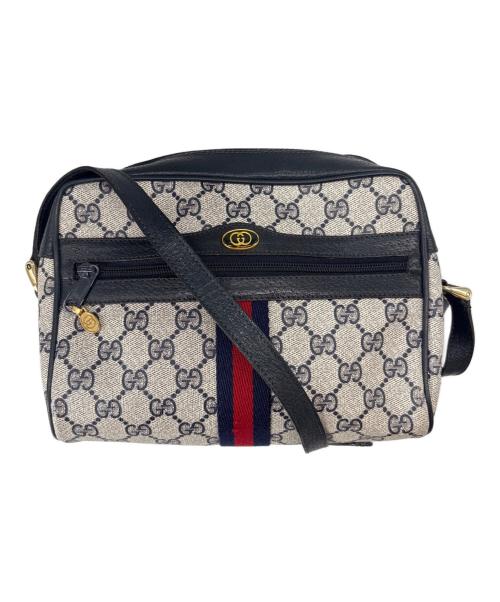 GUCCI（グッチ）GUCCI (グッチ) GUCCI　GUCCI Accessory Collection　ショルダーバッグ ライトグレー×ネイビーの古着・服飾アイテム