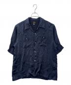 Needlesニードルズ）の古着「Needles   Cowboy One-Up Shirt　半袖シャツ」｜ネイビー