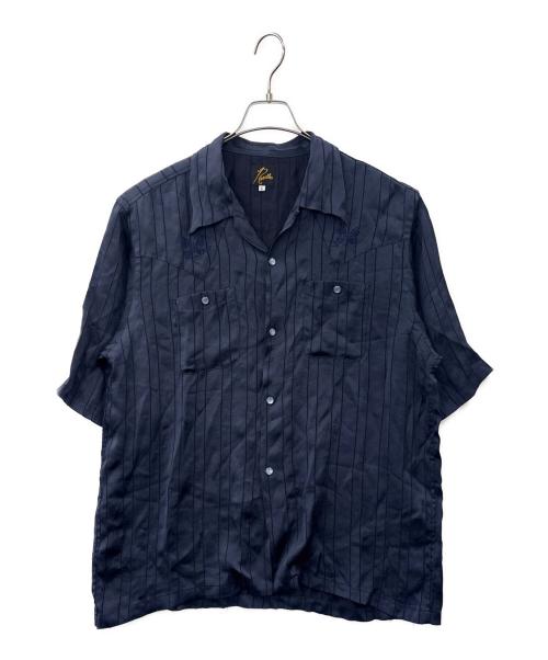 Needles（ニードルズ）Needles (ニードルズ) Needles   Cowboy One-Up Shirt　半袖シャツ ネイビー サイズ:Lの古着・服飾アイテム