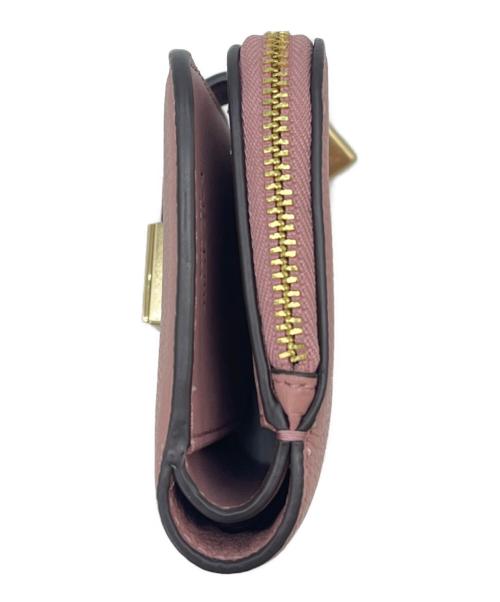 Kate Spade（ケイトスペード）Kate Spade (ケイトスペード) Kate Spade 　デコ スモール コンパクト ウォレット ピンクの古着・服飾アイテム