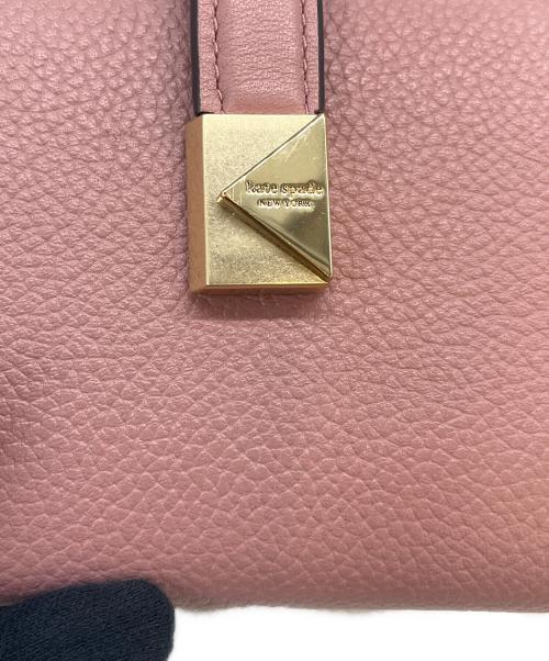 Kate Spade（ケイトスペード）Kate Spade (ケイトスペード) Kate Spade 　デコ スモール コンパクト ウォレット ピンクの古着・服飾アイテム