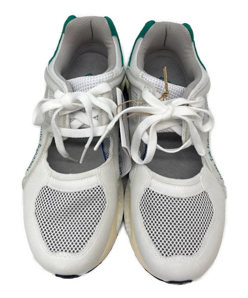 adidas（アディダス）adidas (アディダス) adidas  ローカットスニーカー ホワイト×グリーン サイズ:25.5の古着・服飾アイテム