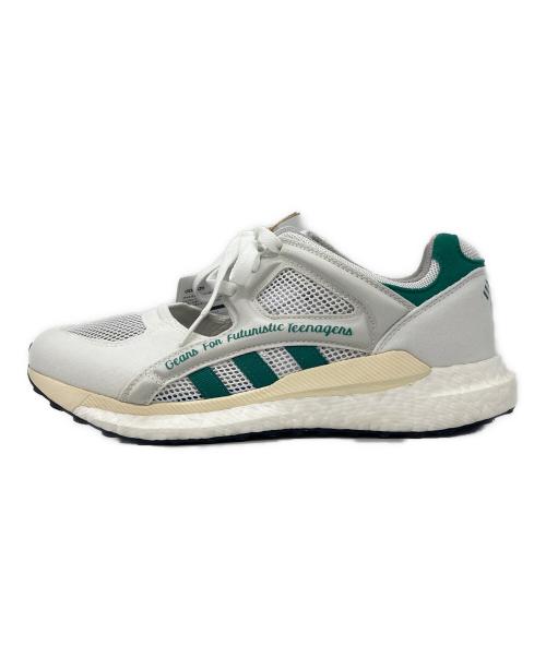 adidas（アディダス）adidas (アディダス) adidas  ローカットスニーカー ホワイト×グリーン サイズ:25.5の古着・服飾アイテム
