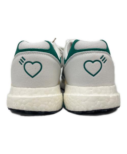 adidas（アディダス）adidas (アディダス) adidas  ローカットスニーカー ホワイト×グリーン サイズ:25.5の古着・服飾アイテム