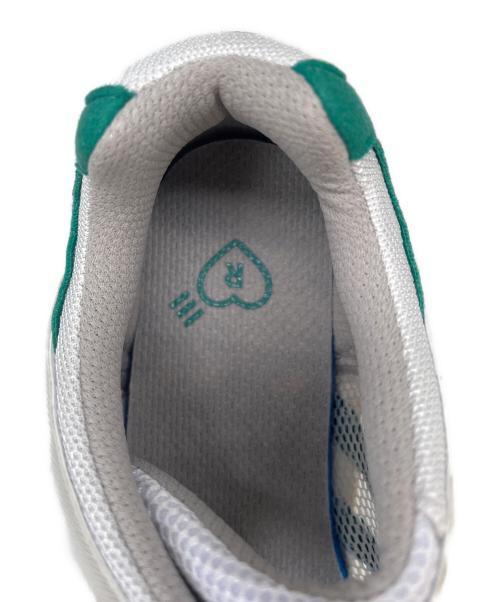 adidas（アディダス）adidas (アディダス) adidas  ローカットスニーカー ホワイト×グリーン サイズ:25.5の古着・服飾アイテム