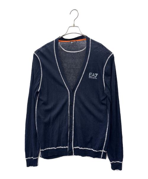 EMPORIO ARMANI（エンポリオ アルマーニ）EMPORIO ARMANI (エンポリオ アルマーニ) EMPORIO ARMANI　薄手カーディガン ネイビー サイズ:XLの古着・服飾アイテム