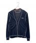 EMPORIO ARMANI（エンポリオ アルマーニ）の古着「EMPORIO ARMANI　薄手カーディガン」｜ネイビー