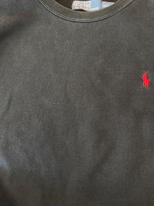 POLO RALPH LAUREN（ポロ・ラルフローレン）POLO RALPH LAUREN (ポロ・ラルフローレン) POLO RALPH LAUREN　クルーネックスウェット ブラック サイズ:Lの古着・服飾アイテム