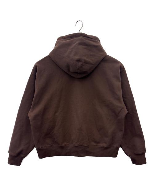 NIKE（ナイキ）NIKE (ナイキ) stussy (ステューシー) NIKE　stussy　Stone Washed Fleece Zip Hoodie　ジップパーカー ブラウン サイズ:Lの古着・服飾アイテム