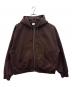 NIKE（ナイキ）の古着「NIKE　stussy　Stone Washed Fleece Zip Hoodie　ジップパーカー」｜ブラウン
