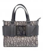 ARMANI EXCHANGEアルマーニ エクスチェンジ）の古着「ARMANI EXCHANGE　BOXロゴバックル ミニハンドバッグ　ハンドバッグ」