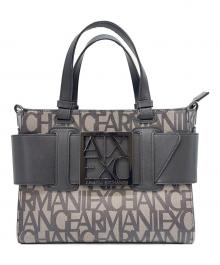 ARMANI EXCHANGE（アルマーニ エクスチェンジ）の古着「ARMANI EXCHANGE　BOXロゴバックル ミニハンドバッグ　ハンドバッグ」