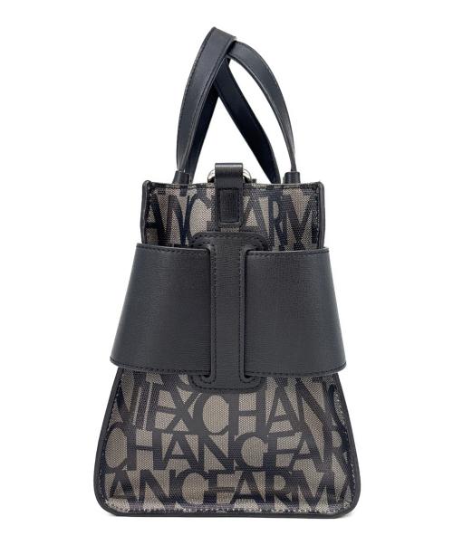 ARMANI EXCHANGE（アルマーニ エクスチェンジ）ARMANI EXCHANGE (アルマーニ エクスチェンジ) ARMANI EXCHANGE　BOXロゴバックル ミニハンドバッグ　ハンドバッグの古着・服飾アイテム