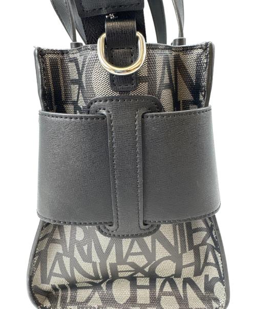 ARMANI EXCHANGE（アルマーニ エクスチェンジ）ARMANI EXCHANGE (アルマーニ エクスチェンジ) ARMANI EXCHANGE　BOXロゴバックル ミニハンドバッグ　ハンドバッグの古着・服飾アイテム