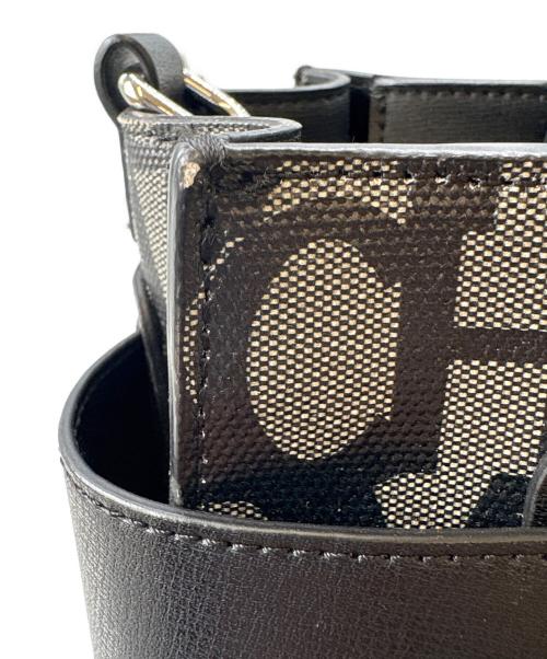 ARMANI EXCHANGE（アルマーニ エクスチェンジ）ARMANI EXCHANGE (アルマーニ エクスチェンジ) ARMANI EXCHANGE　BOXロゴバックル ミニハンドバッグ　ハンドバッグの古着・服飾アイテム