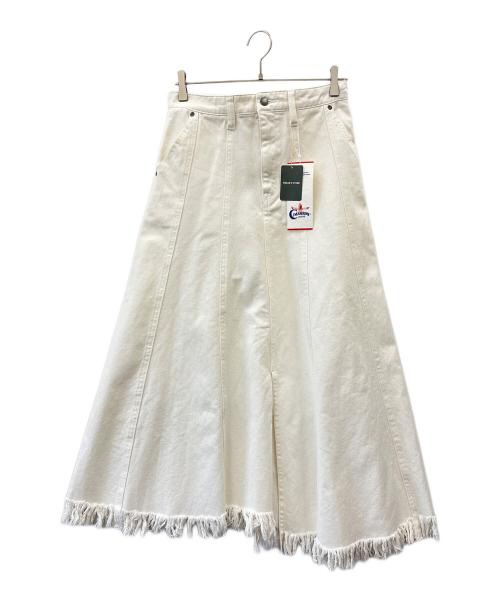 FREAK'S STORE（フリークスストア）FREAK'S STORE (フリークスストア) CIMARRON (シマロン) FREAK'S STORE × CIMARRON　別注　サロペットスカート ホワイト サイズ:Mの古着・服飾アイテム