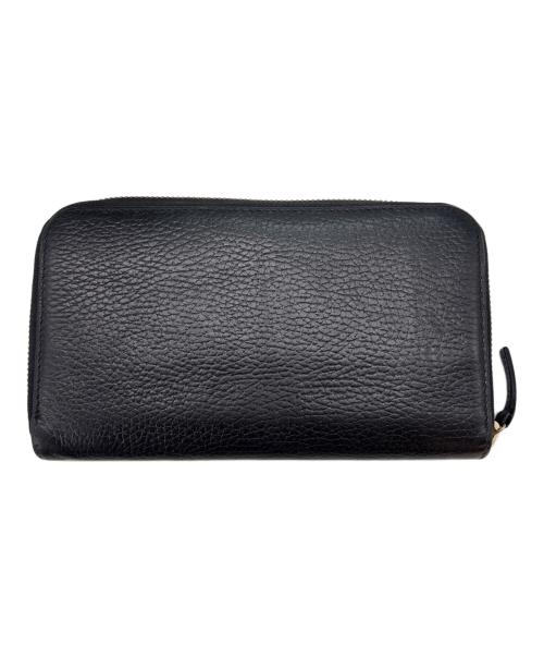 GUCCI（グッチ）GUCCI (グッチ) GUCCI　ラウンドファスナー　インターロッキングG　長財布 ブラックの古着・服飾アイテム