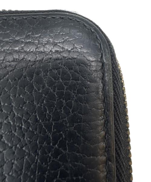 GUCCI（グッチ）GUCCI (グッチ) GUCCI　ラウンドファスナー　インターロッキングG　長財布 ブラックの古着・服飾アイテム