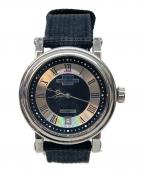 TECHNOSテクノス）の古着「TECHNOS　腕時計」｜ブラック×シルバー