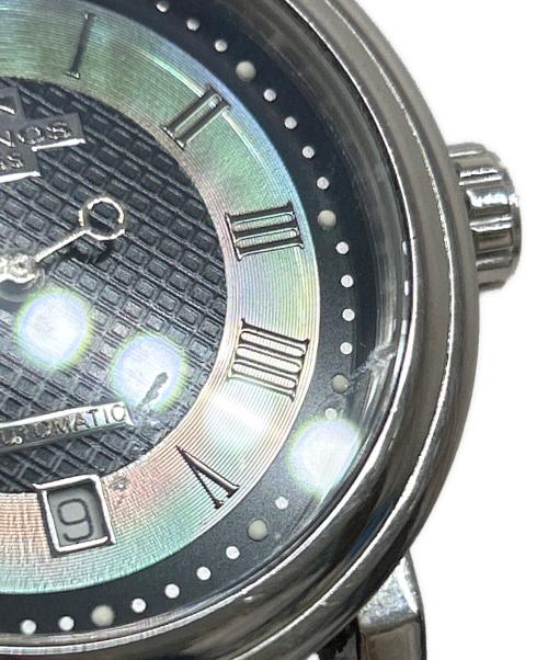 TECHNOS（テクノス）TECHNOS (テクノス) TECHNOS　腕時計 ブラック×シルバーの古着・服飾アイテム