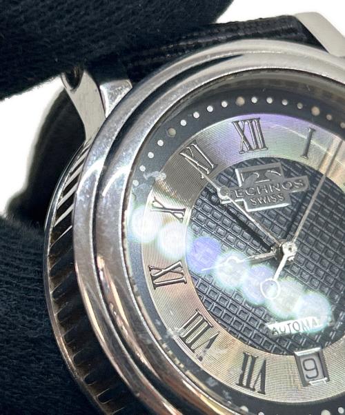 TECHNOS（テクノス）TECHNOS (テクノス) TECHNOS　腕時計 ブラック×シルバーの古着・服飾アイテム