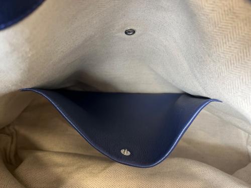 LOEWE（ロエベ）LOEWE (ロエベ) LOEWE　フラメンコ ホーボー　レザーハンドバッグ ネイビーの古着・服飾アイテム