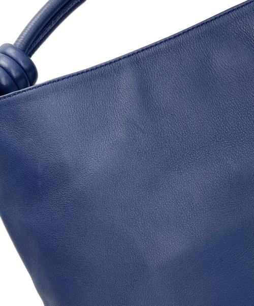 LOEWE（ロエベ）LOEWE (ロエベ) LOEWE　フラメンコ ホーボー　レザーハンドバッグ ネイビーの古着・服飾アイテム