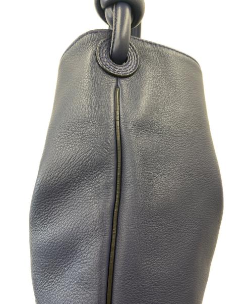 LOEWE（ロエベ）LOEWE (ロエベ) LOEWE　フラメンコ ホーボー　レザーハンドバッグ ネイビーの古着・服飾アイテム