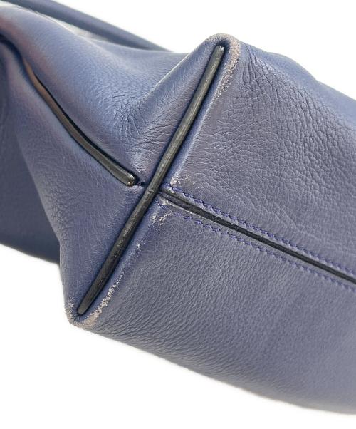 LOEWE（ロエベ）LOEWE (ロエベ) LOEWE　フラメンコ ホーボー　レザーハンドバッグ ネイビーの古着・服飾アイテム