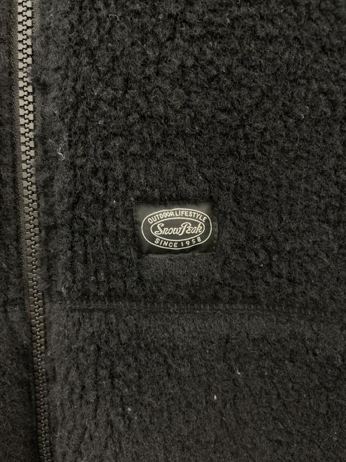 Snow peak（スノーピーク）Snow peak (スノーピーク) snow peak　フリースジャケット ブラック サイズ:Lの古着・服飾アイテム