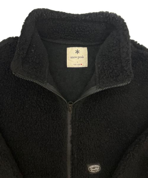 Snow peak（スノーピーク）Snow peak (スノーピーク) snow peak　フリースジャケット ブラック サイズ:Lの古着・服飾アイテム