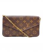 LOUIS VUITTONルイ ヴィトン）の古着「LOUIS VUITTON　モノグラム　ポシェット・フェリシー　チェーンショルダーバッグ」｜ブラウン