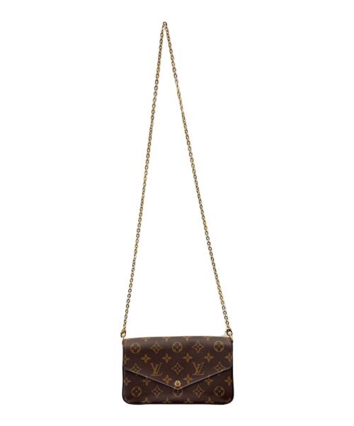LOUIS VUITTON（ルイ ヴィトン）LOUIS VUITTON (ルイ ヴィトン) LOUIS VUITTON　モノグラム　ポシェット・フェリシー　チェーンショルダーバッグ ブラウンの古着・服飾アイテム