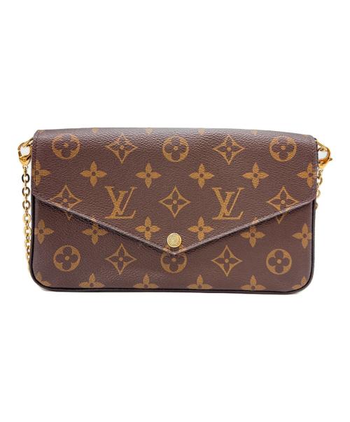 LOUIS VUITTON（ルイ ヴィトン）LOUIS VUITTON (ルイ ヴィトン) LOUIS VUITTON　モノグラム　ポシェット・フェリシー　チェーンショルダーバッグ ブラウンの古着・服飾アイテム