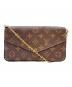 LOUIS VUITTON（ルイ ヴィトン）の古着「LOUIS VUITTON　モノグラム　ポシェット・フェリシー　チェーンショルダーバッグ」｜ブラウン