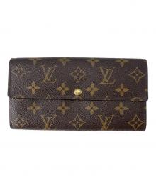 LOUIS VUITTON（ルイ ヴィトン）の古着「LOUIS VUITTON　ポルトフォイユ・サラ　モノグラム　長財布」｜ブラウン