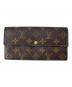 LOUIS VUITTON（ルイ ヴィトン）の古着「LOUIS VUITTON　ポルトフォイユ・サラ　モノグラム　長財布」｜ブラウン