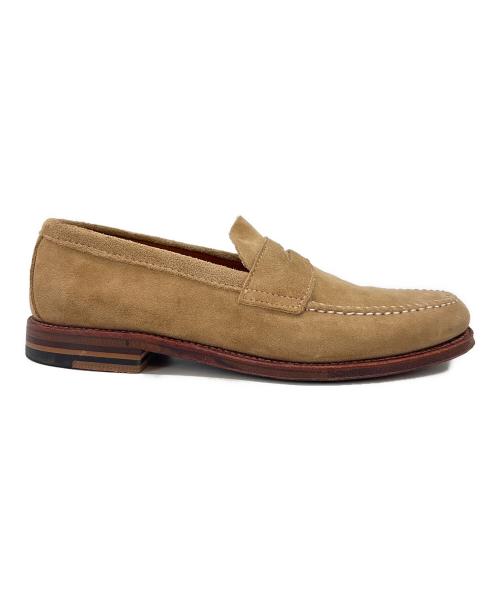 Alden（オールデン）Alden (オールデン) SHIPS (シップス) ALDEN　SHIPS　スウェードローファー ベージュ×ブラウン サイズ:8の古着・服飾アイテム