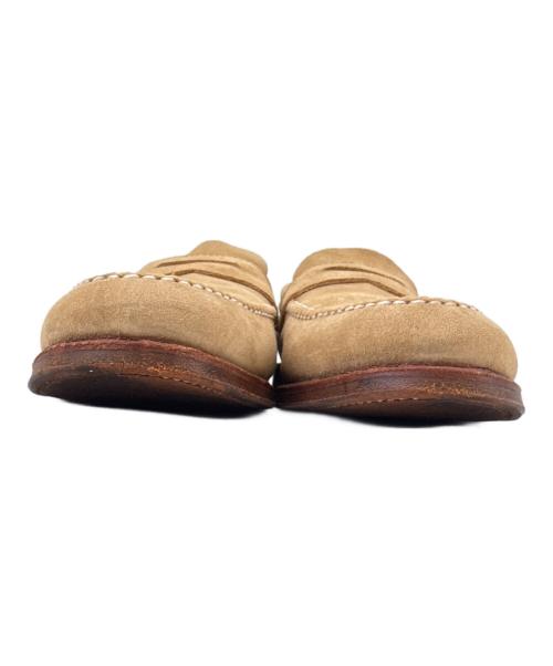 Alden（オールデン）Alden (オールデン) SHIPS (シップス) ALDEN　SHIPS　スウェードローファー ベージュ×ブラウン サイズ:8の古着・服飾アイテム