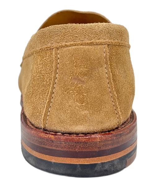 Alden（オールデン）Alden (オールデン) SHIPS (シップス) ALDEN　SHIPS　スウェードローファー ベージュ×ブラウン サイズ:8の古着・服飾アイテム