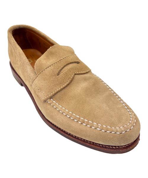Alden（オールデン）Alden (オールデン) SHIPS (シップス) ALDEN　SHIPS　スウェードローファー ベージュ×ブラウン サイズ:8の古着・服飾アイテム