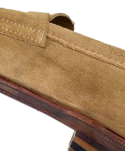 Alden（オールデン）Alden (オールデン) SHIPS (シップス) ALDEN　SHIPS　スウェードローファー ベージュ×ブラウン サイズ:8の古着・服飾アイテム