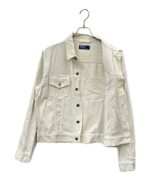 POLO RALPH LAUREN（ポロ・ラルフローレン）POLO RALPH LAUREN (ポロ・ラルフローレン) POLO RALPH LAUREN　コーデュロイトラッカージャケット ホワイト サイズ:Ｌの古着・服飾アイテム